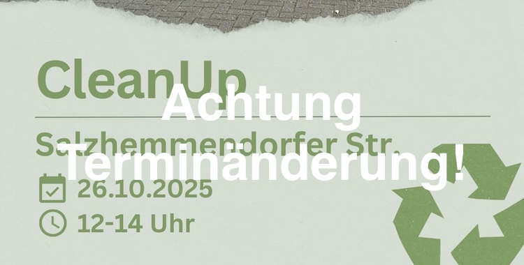 CleanUp am 2. November!
