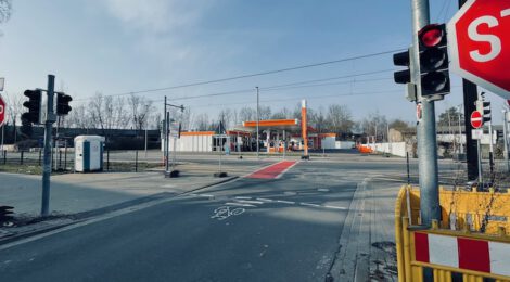 Fußgängerampel an der Petermannstraße!