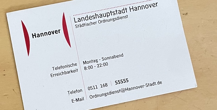 Ordnungsbotschafter kommt und beantwortet Fragen!