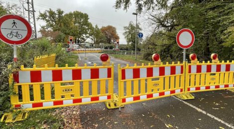 Gleisarbeiten...